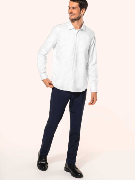 Chemises à personnaliser KARIBAN Chemise Oxford pinpoint manches longues homme 
