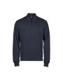 TEE JAYS RIBBED INTERLOCK HALF ZIP Sweatshirts personalisierbar