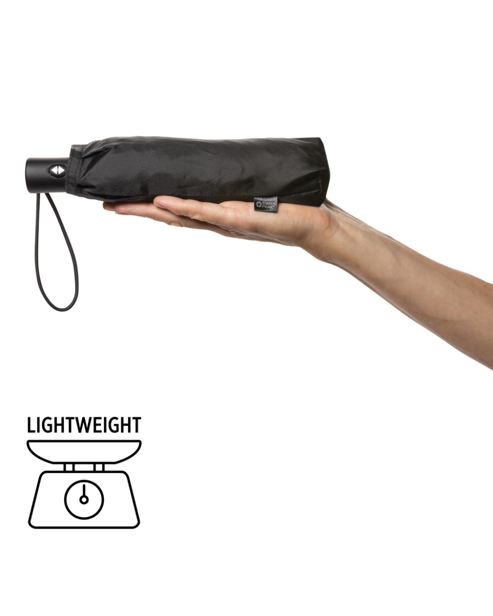SWISS PEAK Swiss Peak AWARE™ RPET Ultra-Light 20.5" Automatik-Schirm Regenschirme personalisierbar
