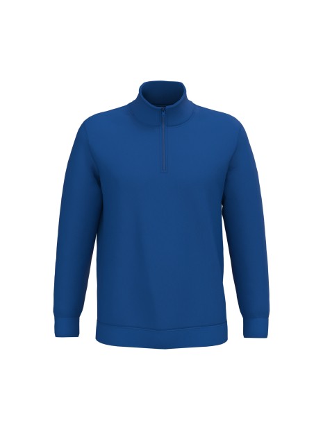 KARIBAN Sweat-shirt col zippé homme /api/colors/cdd6ba31-692e-4c2e-b1b4-a3a4a50cf176 personnalisable