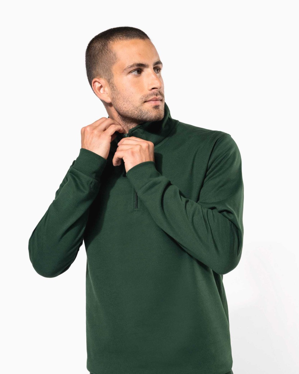 Sweat-shirts personnalisable KARIBAN Sweat-shirt col zippé homme