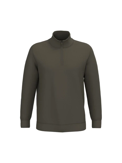 KARIBAN Sweat-shirt col zippé homme /api/colors/7d4189a1-61a3-430b-83e5-a3a6fe159806 personnalisable