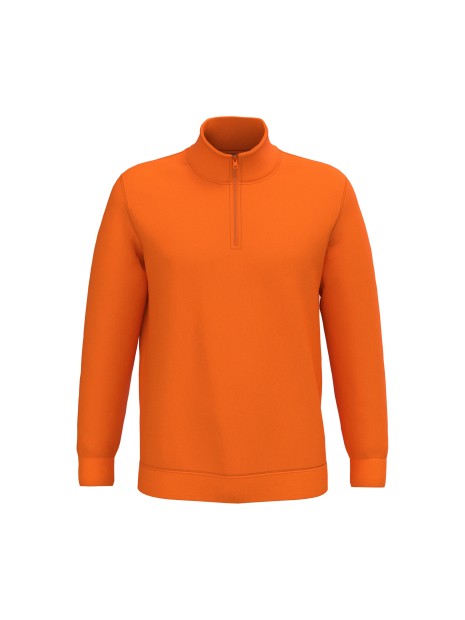 KARIBAN Sweat-shirt col zippé homme /api/colors/d51260d5-b263-4200-988d-ee19f414959e personnalisable