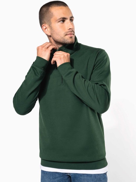 Sweat-shirts à personnaliser KARIBAN Sweat-shirt col zippé homme 