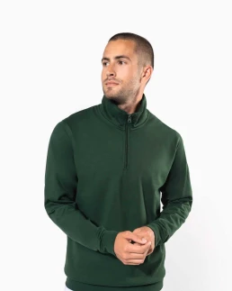 Sweat-shirt col zippé homme