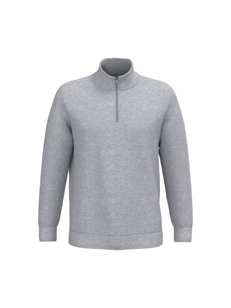 KARIBAN Sweat-shirt col zippé homme /api/colors/a37ac46b-201c-43db-9085-8f3a99c04b1c personnalisable