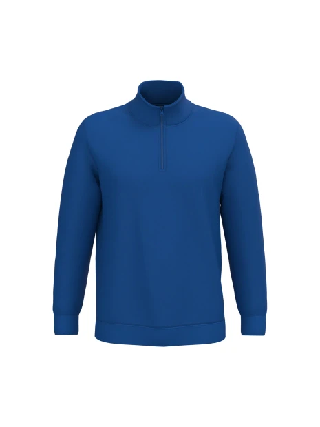 KARIBAN Sweat-shirt col zippé homme /api/colors/cdd6ba31-692e-4c2e-b1b4-a3a4a50cf176 personnalisable