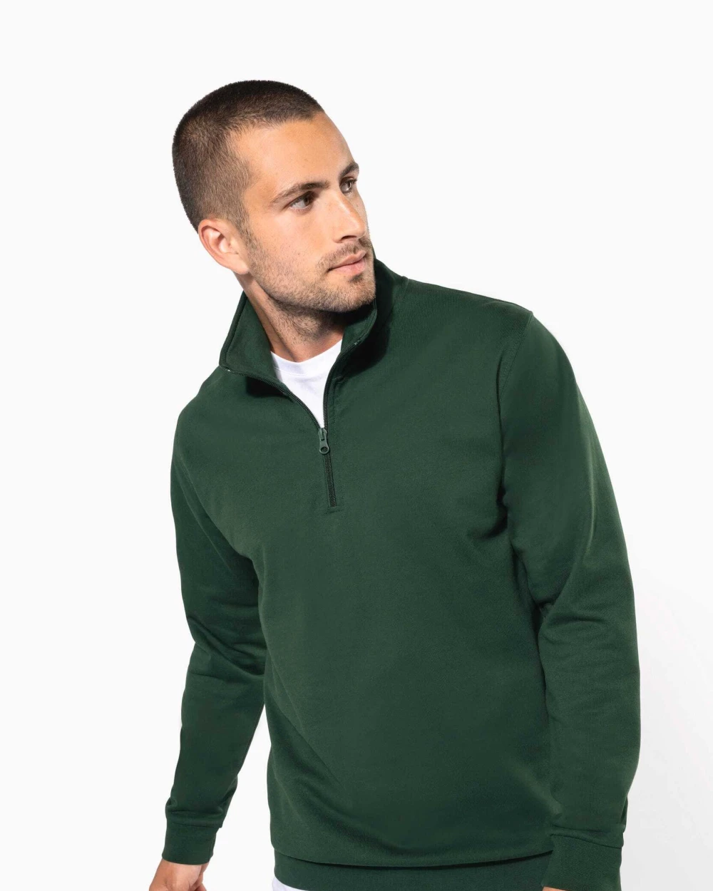 Sweat-shirts personnalisable KARIBAN Sweat-shirt col zippé homme