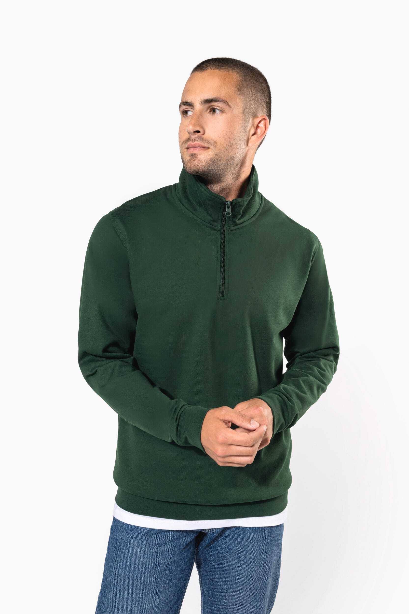 Sweat-shirts personnalisable KARIBAN Sweat-shirt col zippé homme