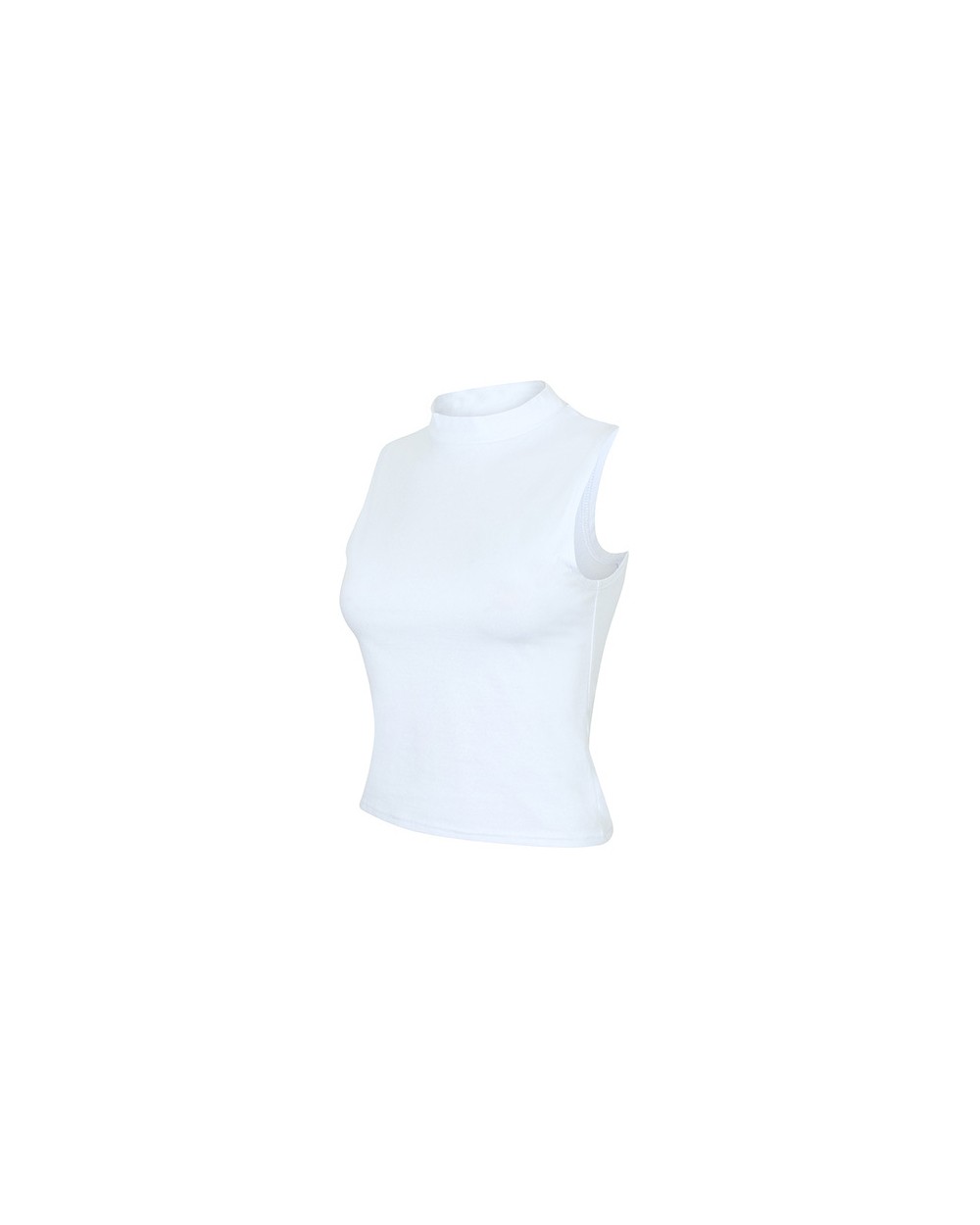 SKINNIFIT Women`s High Neck Crop Vest T-Shirts personalisierbar