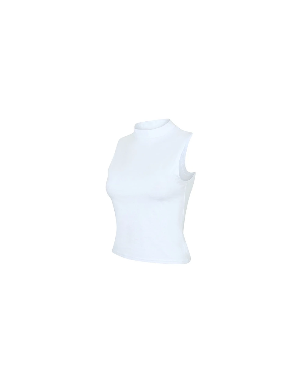 SKINNIFIT Women`s High Neck Crop Vest T-Shirts personalisierbar