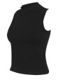 SKINNIFIT Women`s High Neck Crop Vest T-Shirts personalisierbar