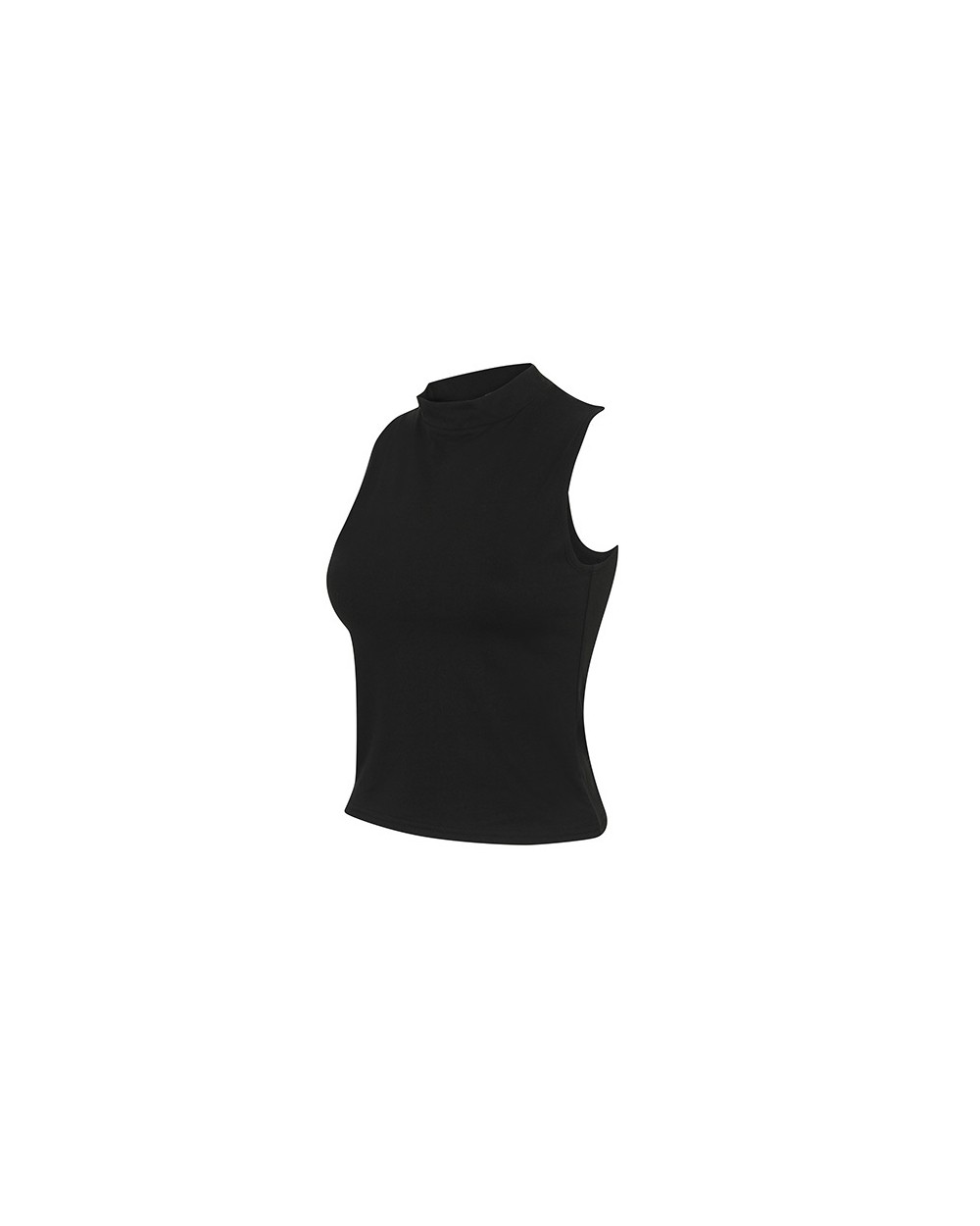 SKINNIFIT Women`s High Neck Crop Vest T-Shirts personalisierbar