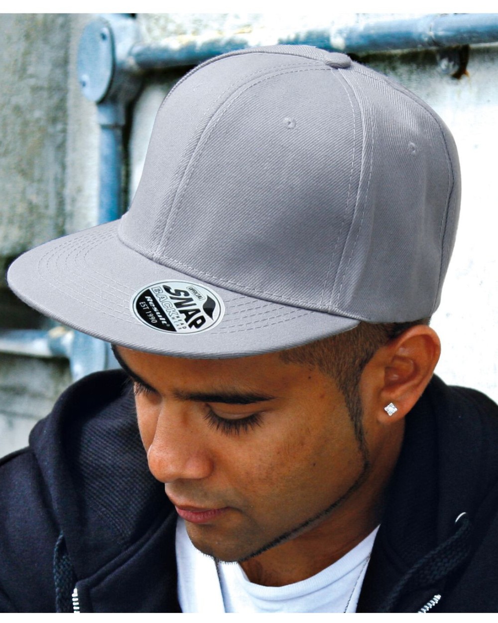 RESULT BRONX ORIGINAL FLAT PEAK SNAPBACK CAP Kappen personalisierbar