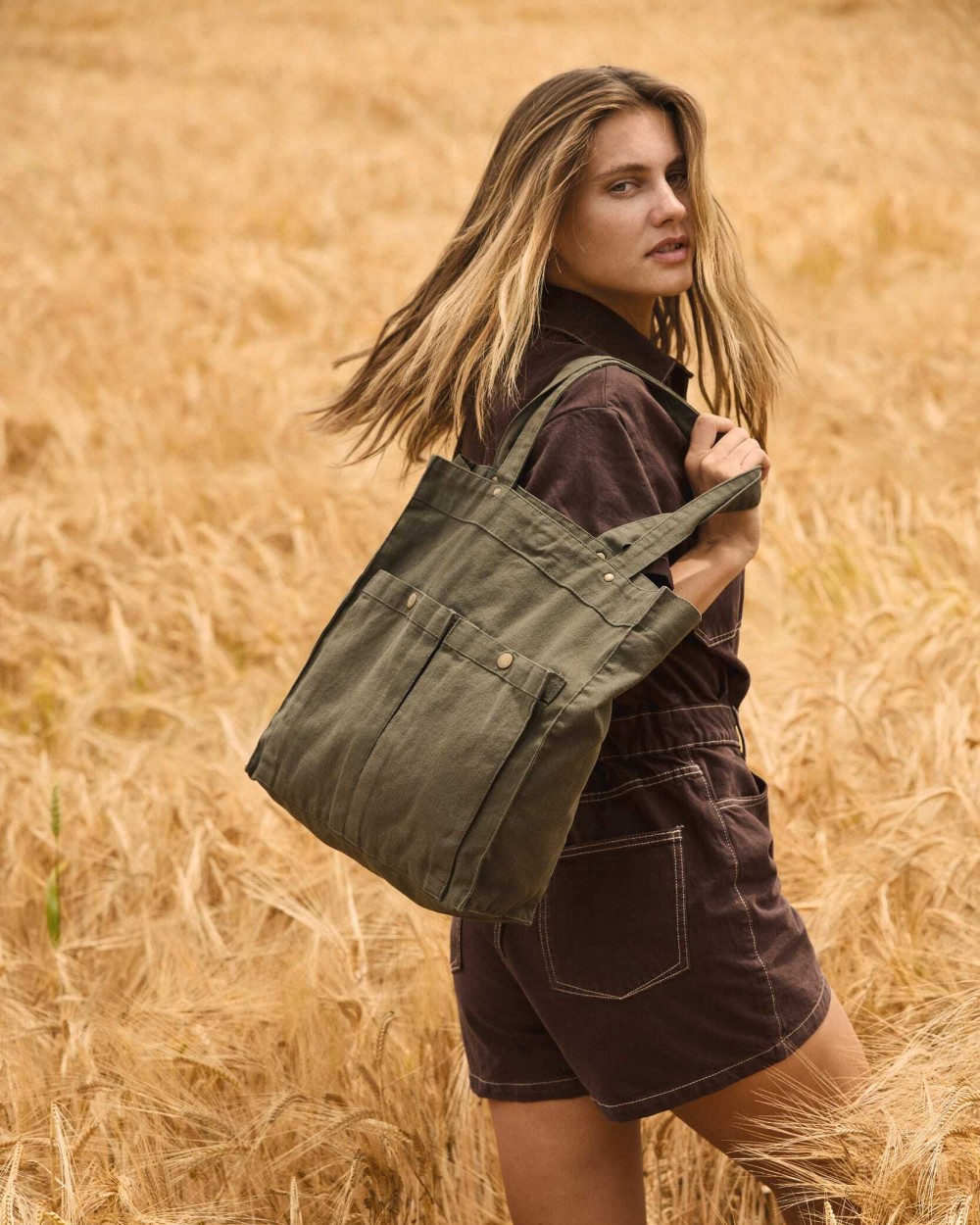 KIMOOD Handtasche mit doppelter Fronttasche Taschen personalisierbar