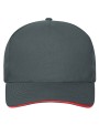 MYRTLE BEACH 5 Panel Sandwich Cap Bio Cotton Kappen personalisierbar