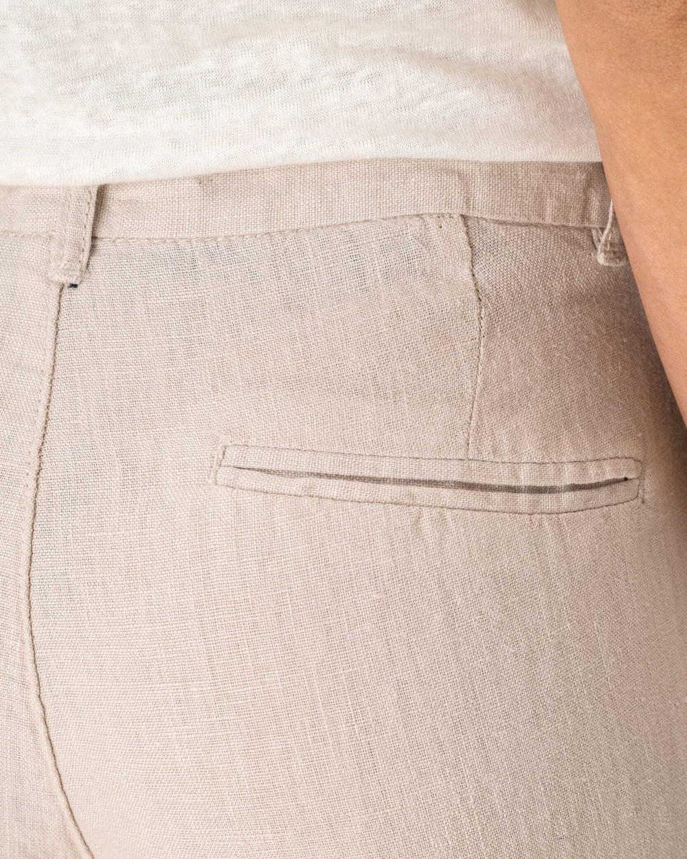 Broeken SPASSO Linnen broek dames voor bedrukking &amp; borduring