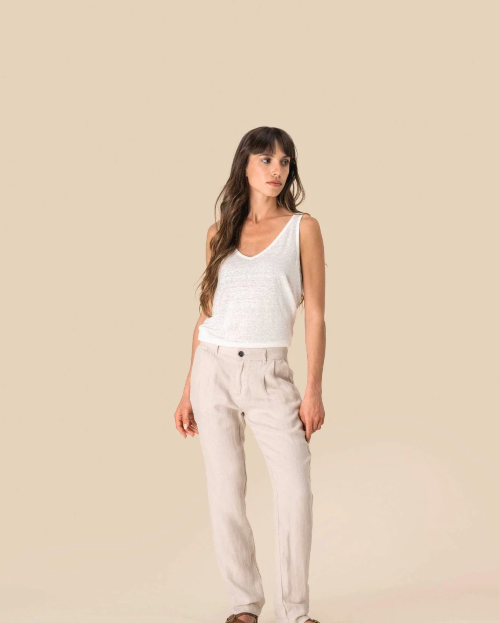 Pantalons personnalisable SPASSO Pantalon en lin femme
