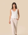 Broeken SPASSO Linnen broek dames voor bedrukking &amp; borduring