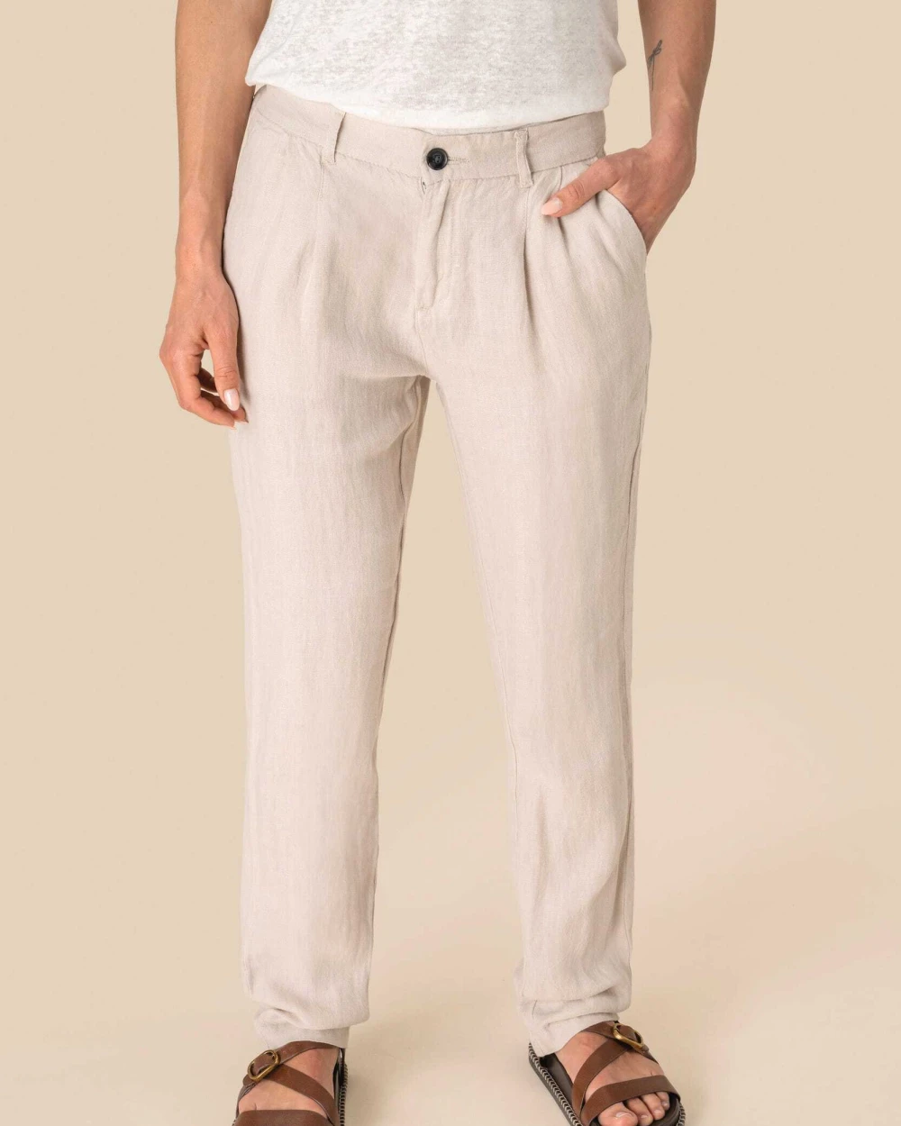 Pantalons personnalisable SPASSO Pantalon en lin femme