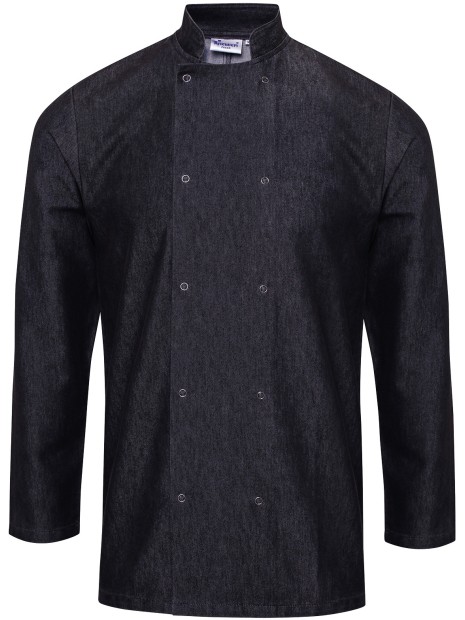 PREMIER Veste Denim chef cuisinier /api/colors/5ffefa26-d036-4d9d-bff1-ab4ca4f97ae7 personnalisable