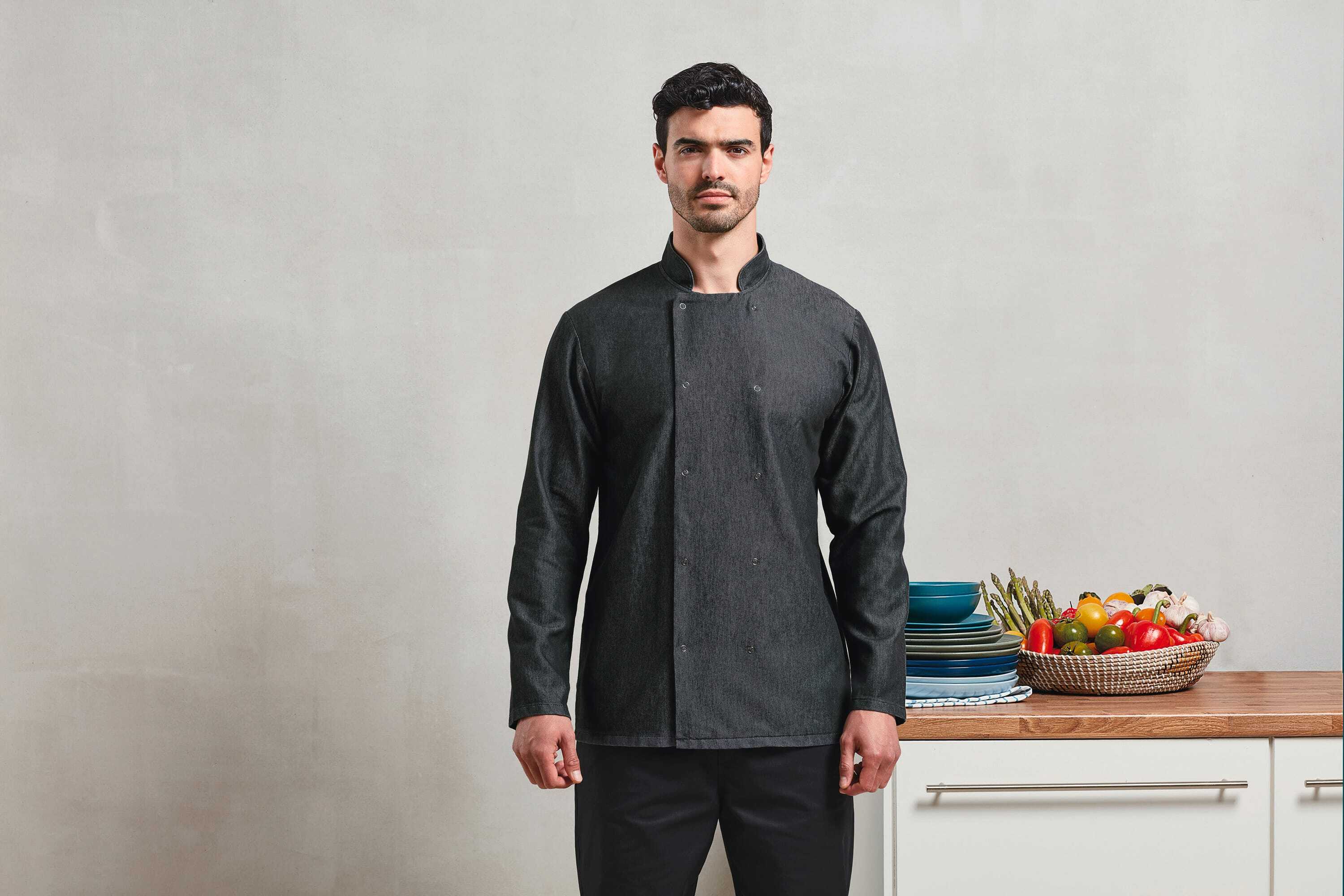 Vestes personnalisable PREMIER Veste Denim chef cuisinier