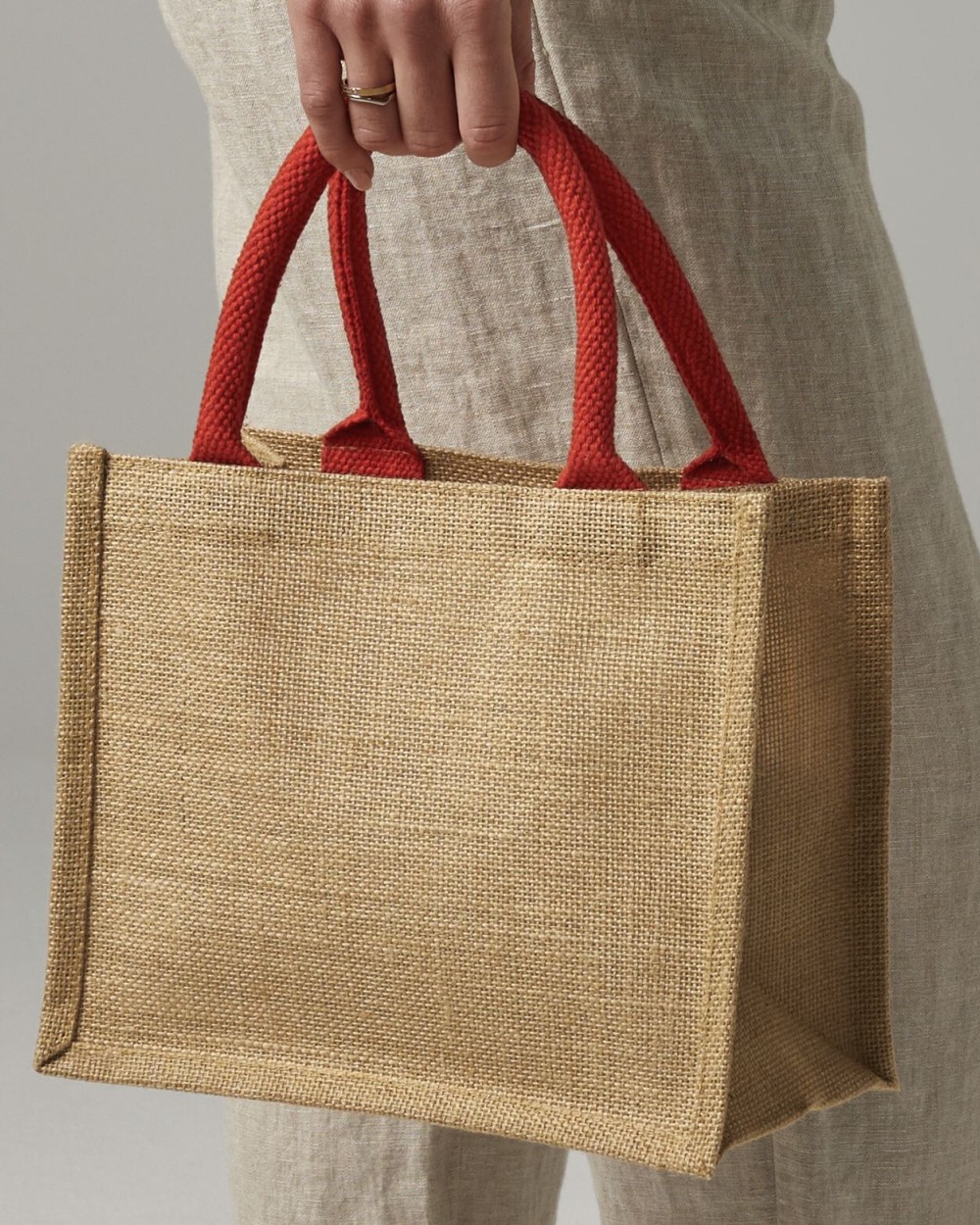 Tassen & Zakken WESTFORDMILL JUTE MINI GIFT BAG voor bedrukking &amp; borduring
