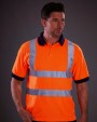 Polo's YOKO High Visibility Short Sleeve Polo Shirt voor bedrukking &amp; borduring