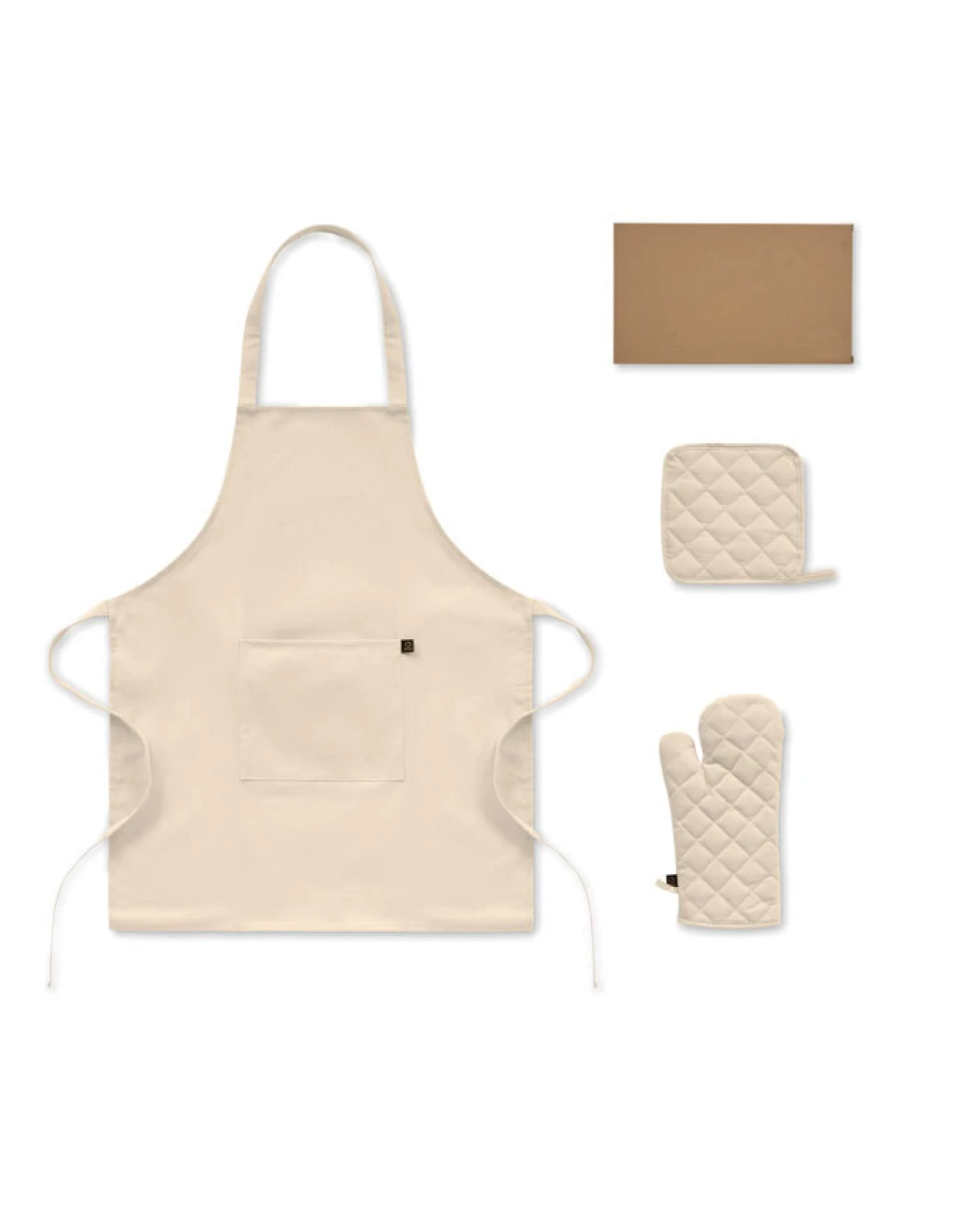 Tabliers personnalisable 4DO Set de cuisine en coton recyclé