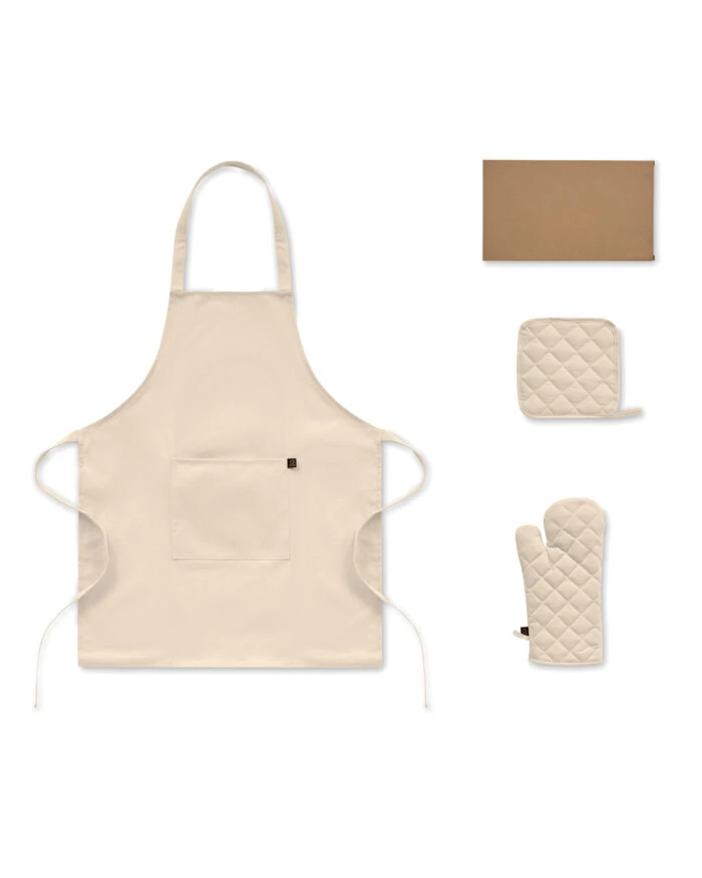 4DO Küchen-Set recy. Baumwolle Schürzen personalisierbar