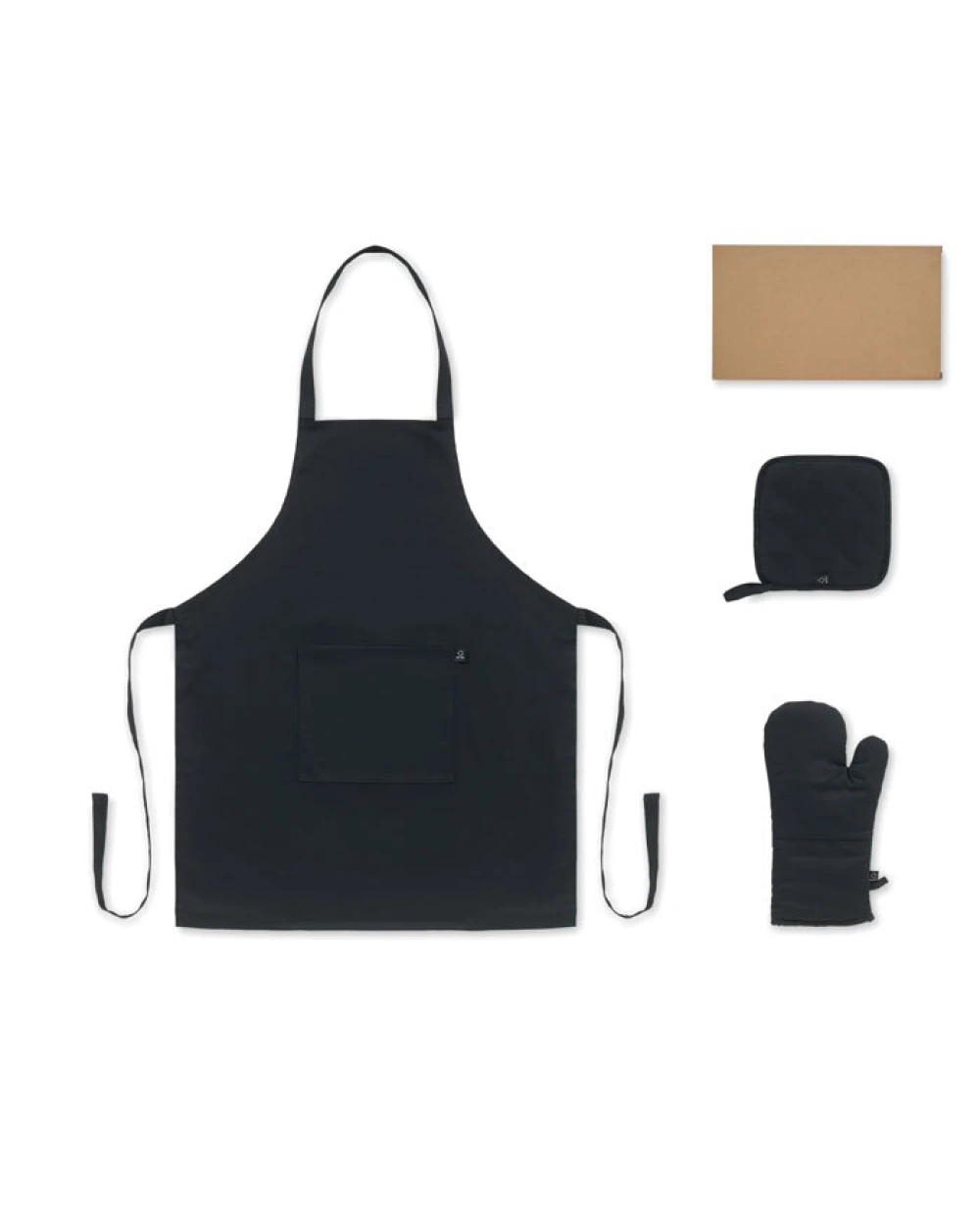 4DO Küchen-Set recy. Baumwolle Schürzen personalisierbar