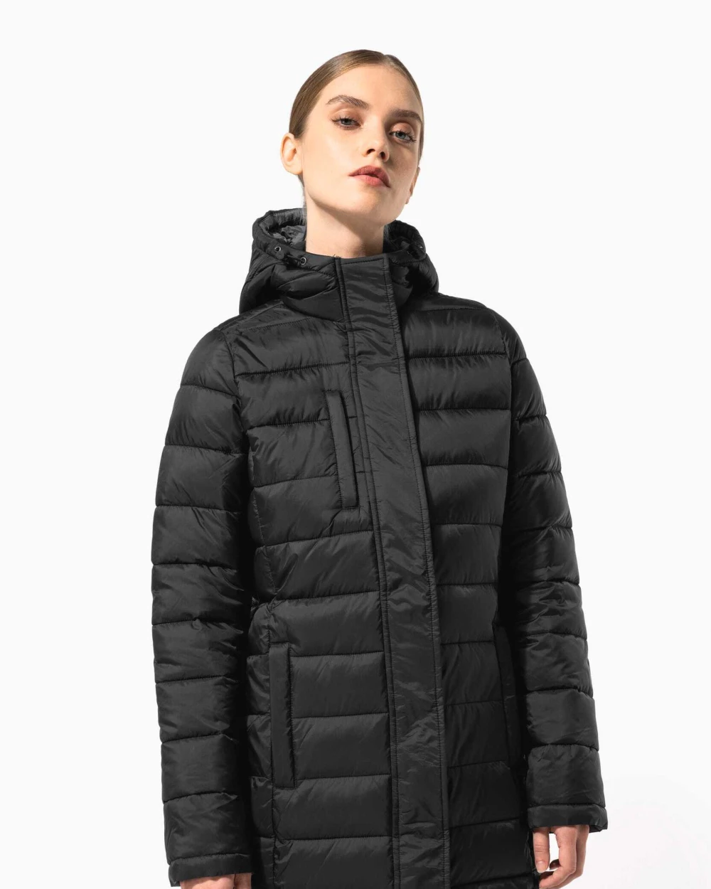 KARIBAN Leichter Damen-Daunenparka mit Kapuze Jacken personalisierbar