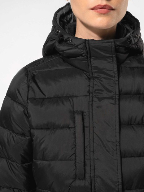 Vestes à personnaliser KARIBAN Parka doudoune légère à capuche femme 