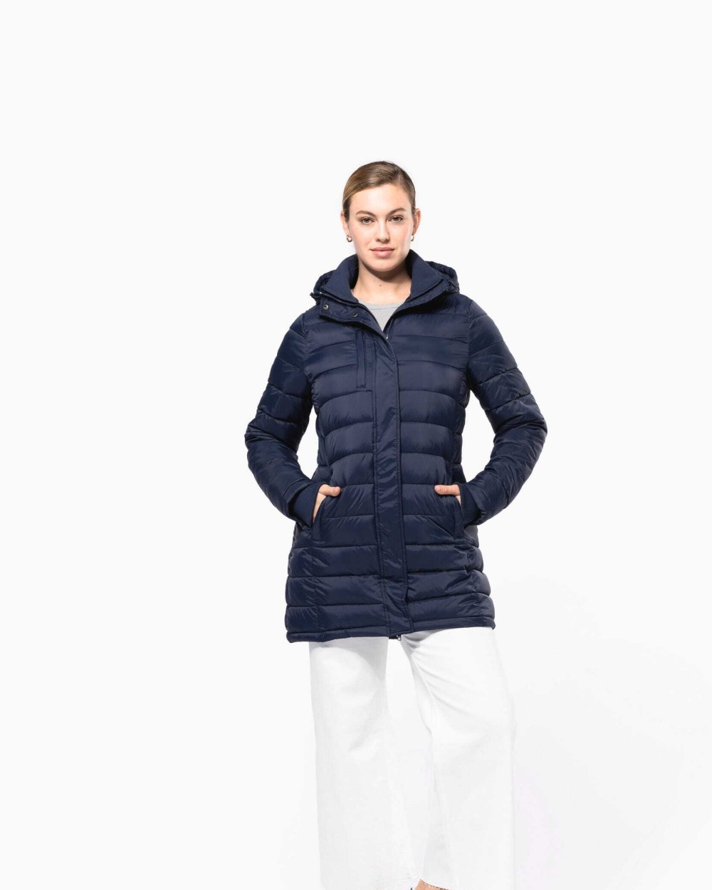 Vestes personnalisable KARIBAN Parka doudoune légère à capuche femme