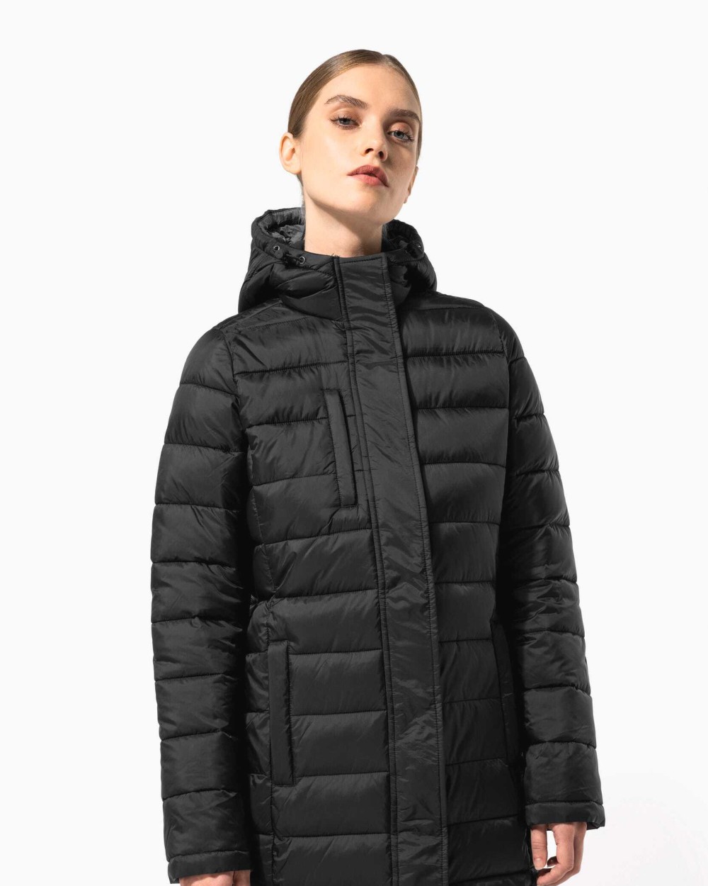 Vestes personnalisable KARIBAN Parka doudoune légère à capuche femme