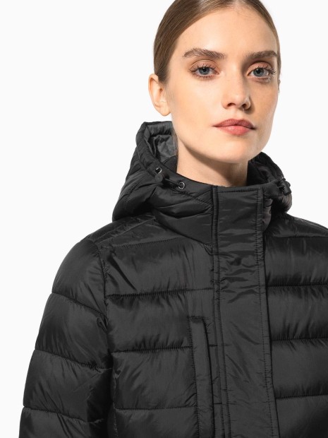 Vestes à personnaliser KARIBAN Parka doudoune légère à capuche femme 