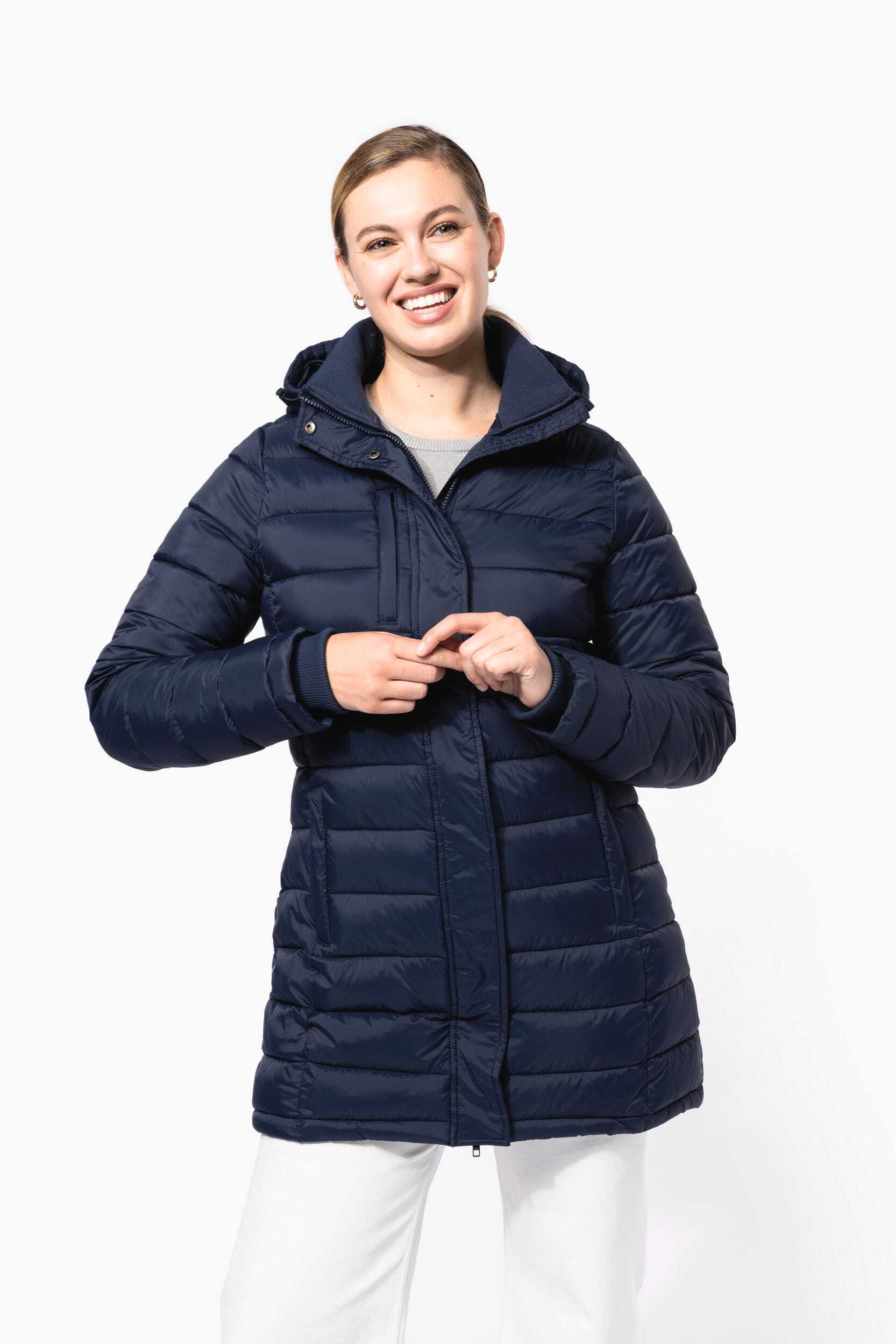 Vestes personnalisable KARIBAN Parka doudoune légère à capuche femme