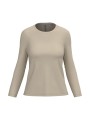 KARIBAN T-shirt col rond manches longues femme /api/colors/1d539d1a-76f0-4132-93c4-8034fe18b1e9 personnalisable