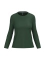 KARIBAN T-shirt col rond manches longues femme /api/colors/04ff5422-733a-4283-80b4-be8cd0eba314 personnalisable