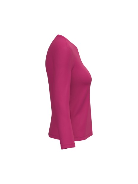 KARIBAN T-shirt col rond manches longues femme /api/colors/0327c765-dd20-409c-911d-31f7a9b4c2f5 personnalisable