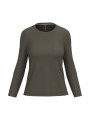 KARIBAN T-shirt col rond manches longues femme /api/colors/7d4189a1-61a3-430b-83e5-a3a6fe159806 personnalisable