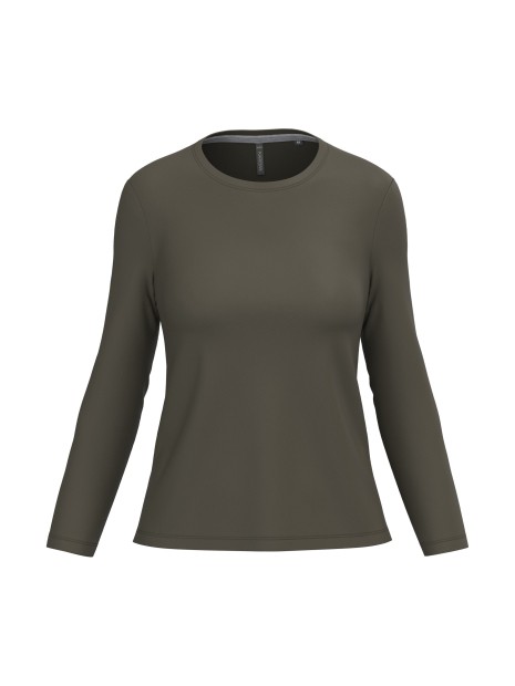 KARIBAN T-shirt col rond manches longues femme /api/colors/7d4189a1-61a3-430b-83e5-a3a6fe159806 personnalisable