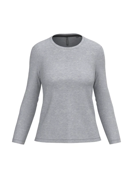 KARIBAN T-shirt col rond manches longues femme /api/colors/a37ac46b-201c-43db-9085-8f3a99c04b1c personnalisable