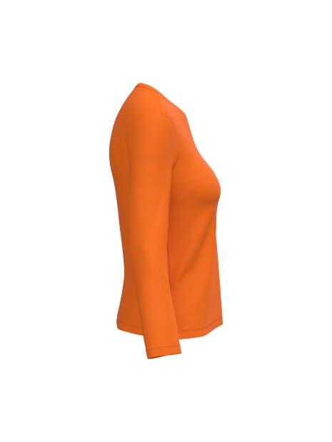 KARIBAN T-shirt col rond manches longues femme /api/colors/d51260d5-b263-4200-988d-ee19f414959e personnalisable