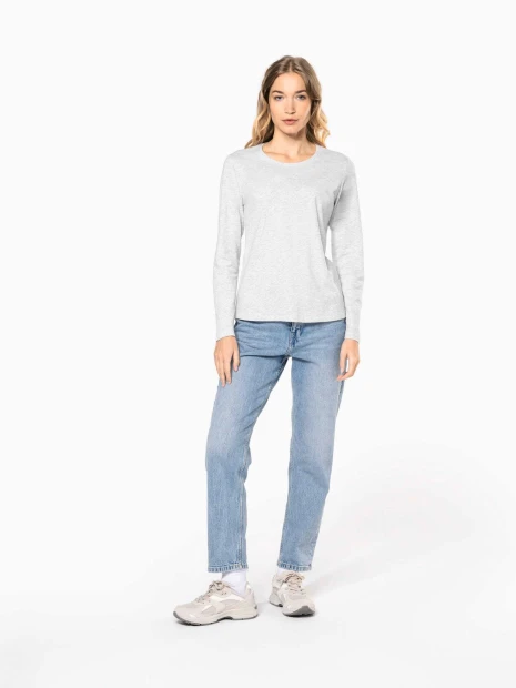 T-Shirts à personnaliser KARIBAN T-shirt col rond manches longues femme 