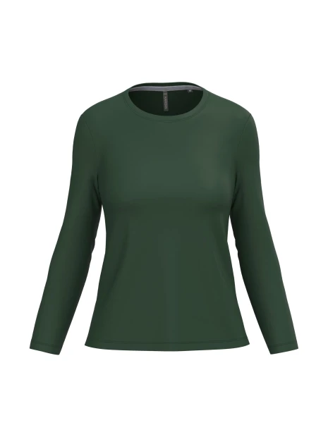 KARIBAN T-shirt col rond manches longues femme /api/colors/04ff5422-733a-4283-80b4-be8cd0eba314 personnalisable