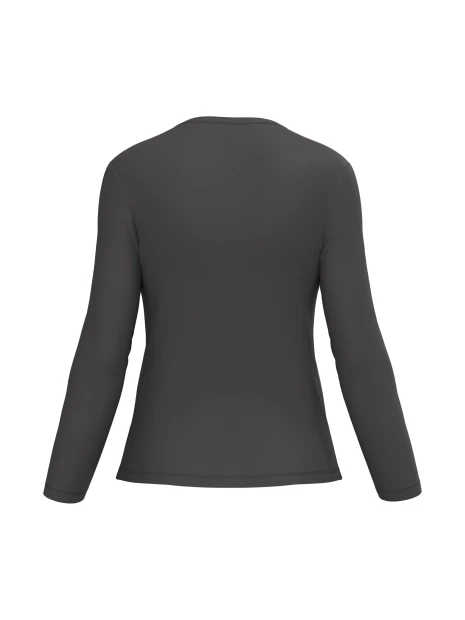 KARIBAN T-shirt col rond manches longues femme /api/colors/3664e9be-231a-44a8-bacd-707b001b474c personnalisable