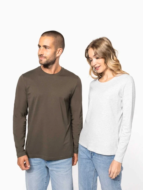 T-Shirts à personnaliser KARIBAN T-shirt col rond manches longues femme 