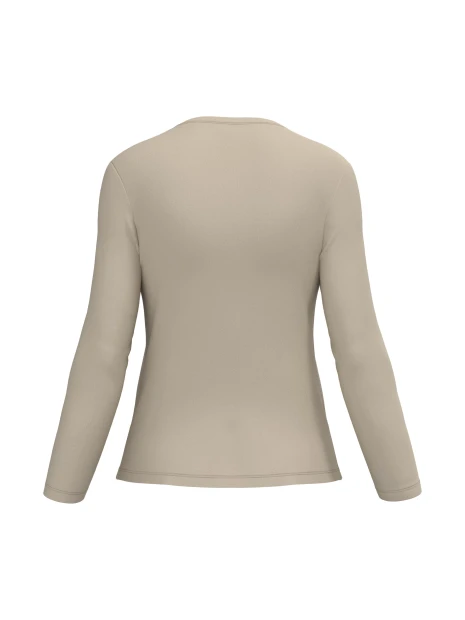 KARIBAN T-shirt col rond manches longues femme /api/colors/1d539d1a-76f0-4132-93c4-8034fe18b1e9 personnalisable