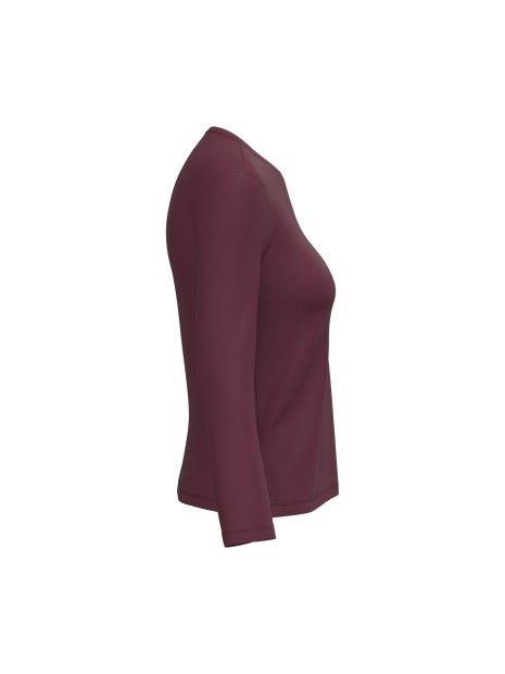 KARIBAN T-shirt col rond manches longues femme /api/colors/3f4410b9-f80f-412a-9aa8-9260cc84003d personnalisable